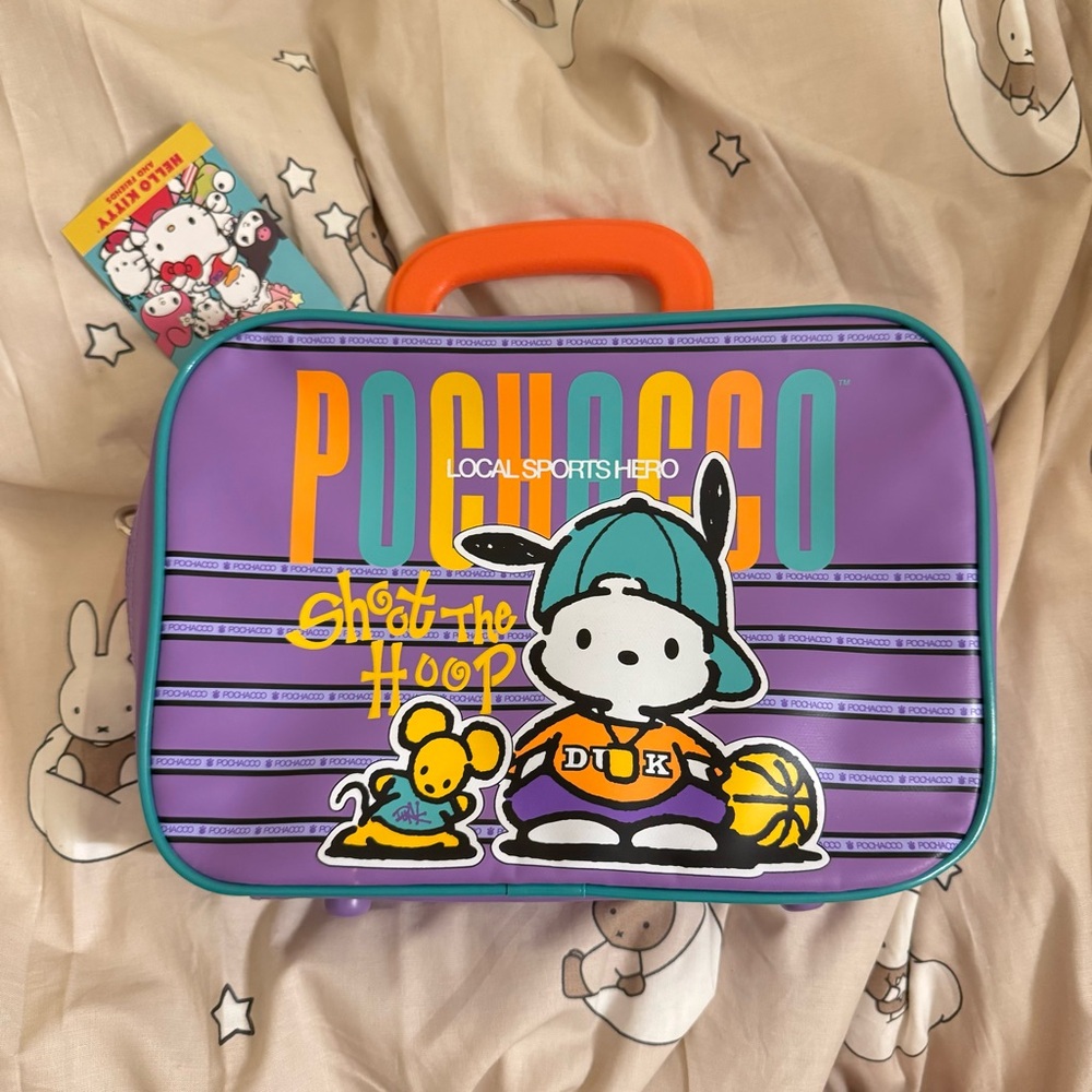 Dumbgood x Sanrio Pochacco Mini Suitcase Crossbody Bag